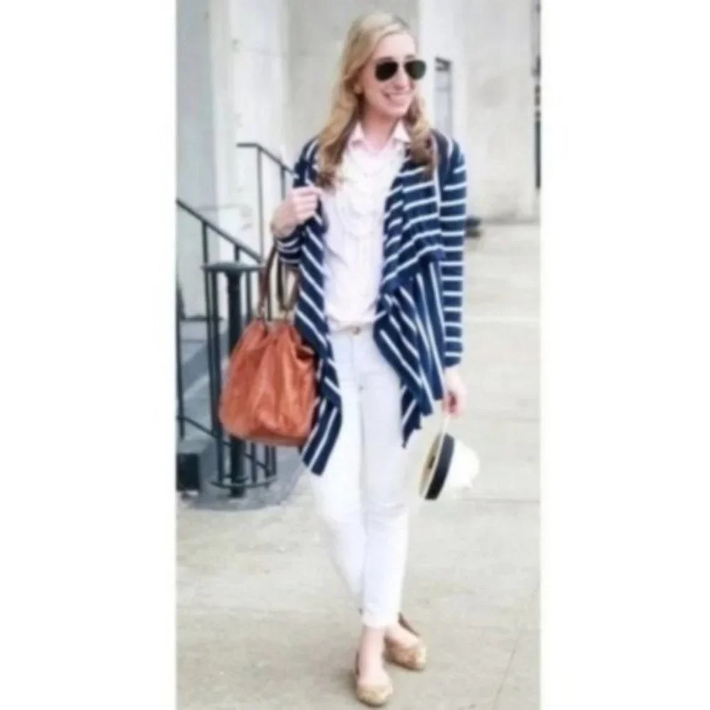 Vineyard Vines Striped Waterfall Cardigan XXS - Picture 6 of 6